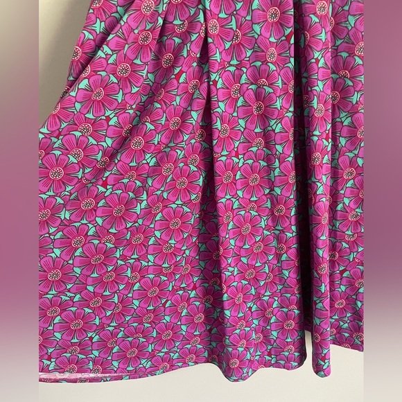 Bright Floral Lularoe Madison Skirt - Picture 4 of 8